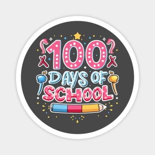 100 days of school smarter kids Magnet